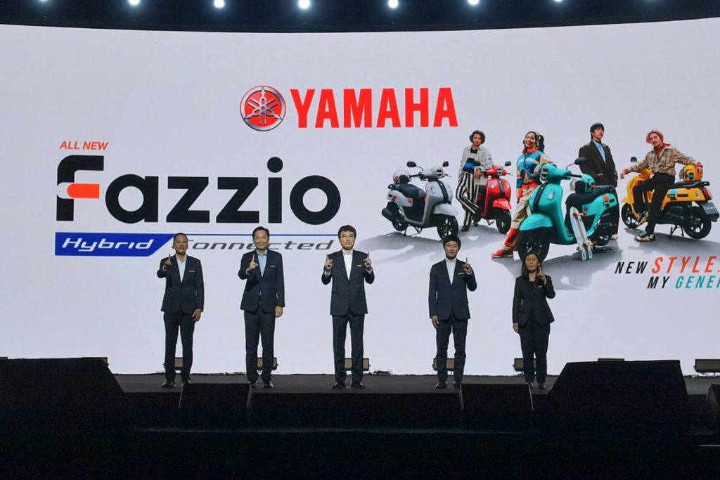 ยามาฮ่า ฉลองใหญ่ 20 ปี การเป็นผู้นำเทรนด์รถออโตเมติกเมืองไทยเปิดตัว ALL NEW YAMAHA FAZZIO HYBRID CONNECTED ใหม่ พร้อม 2 พรีเซนเตอร์ NEW GEN