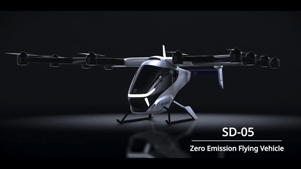 SkyDrive Unveils SD-05 Flying Car Design, Aiming to Begin Air Taxi Service in 2025