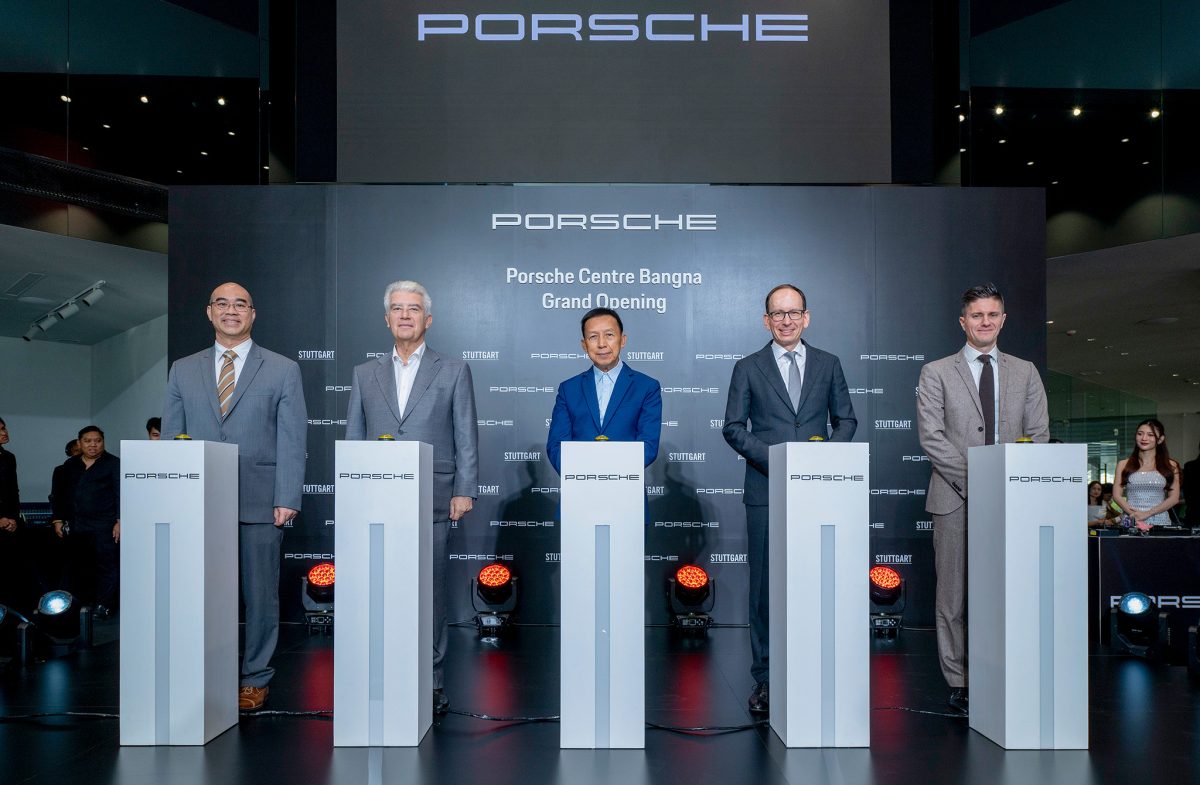 เฉลิมฉลองการเปิดตัวสุดยิ่งใหญ่ “Porsche Centre Bangna” ครอบคลุมพื้นที่โซนกรุงเทพ ฝั่งตะวันออกเฉียงใต้